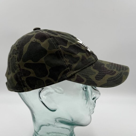 Adidas Green Camo Hat Women's OS Adjustable Baseball Strapback Cap Cotton Logo - Picture 4 of 10
